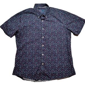 Charleston Threads Men Large Sailboat & Anchors ICON GEO AOP Cotton Button Shirt